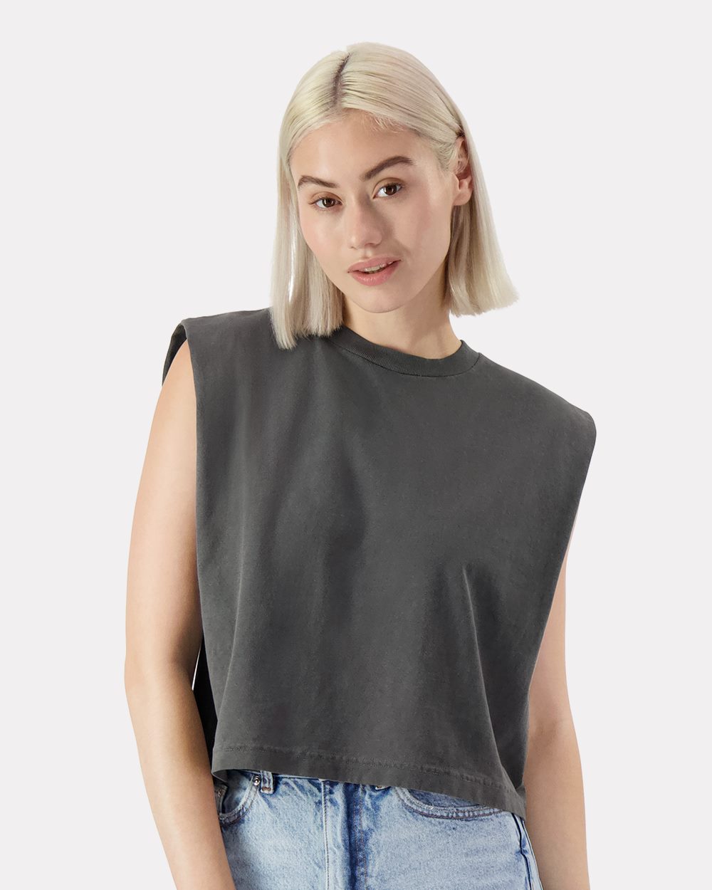 American Apparel 307GD Women's Heavyweight Cotton Garment-Dyed Muscle Tee