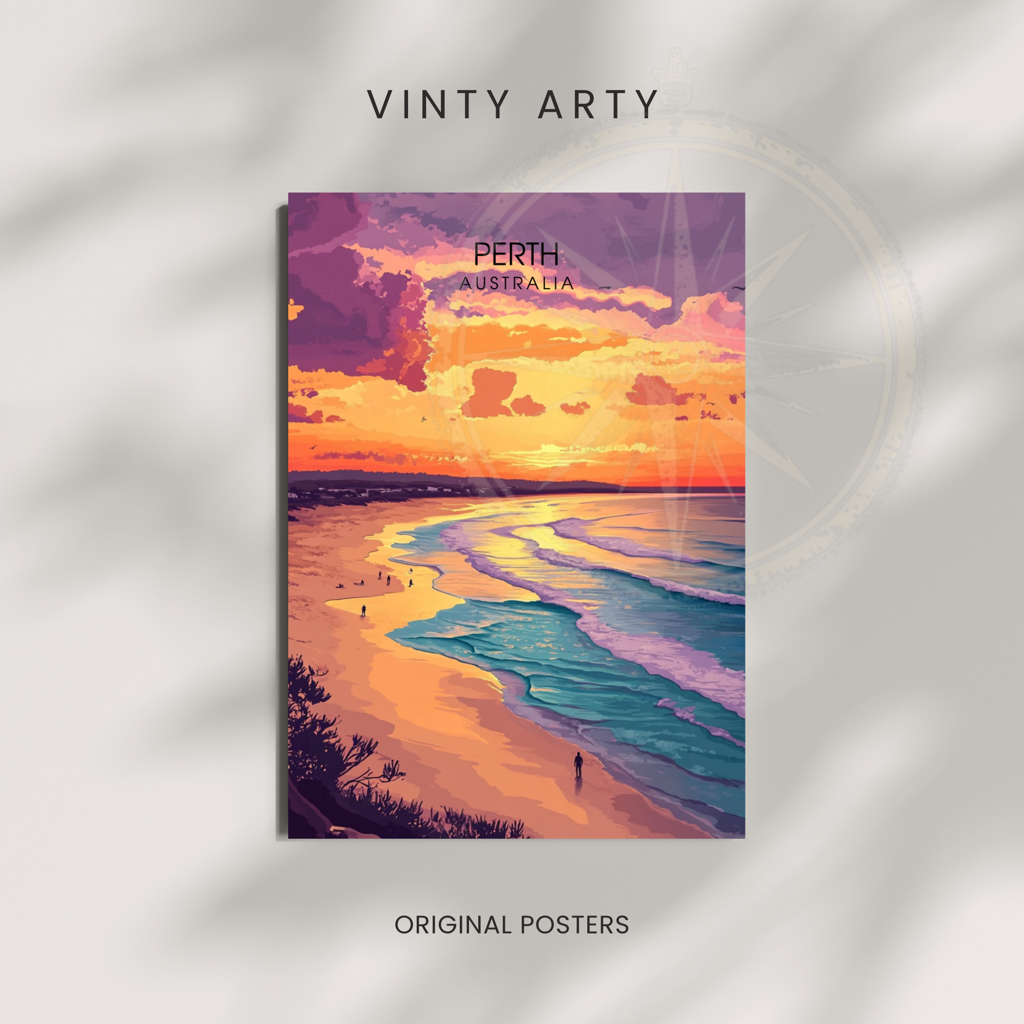 Affiche Perth | Poster Australie | Affiche Australie