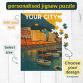 Puzzle personnalisable – Votre design | Cadeau unique | Puzzle photo avec texte | 30 à 1000 pièces | Boîte en métal premium